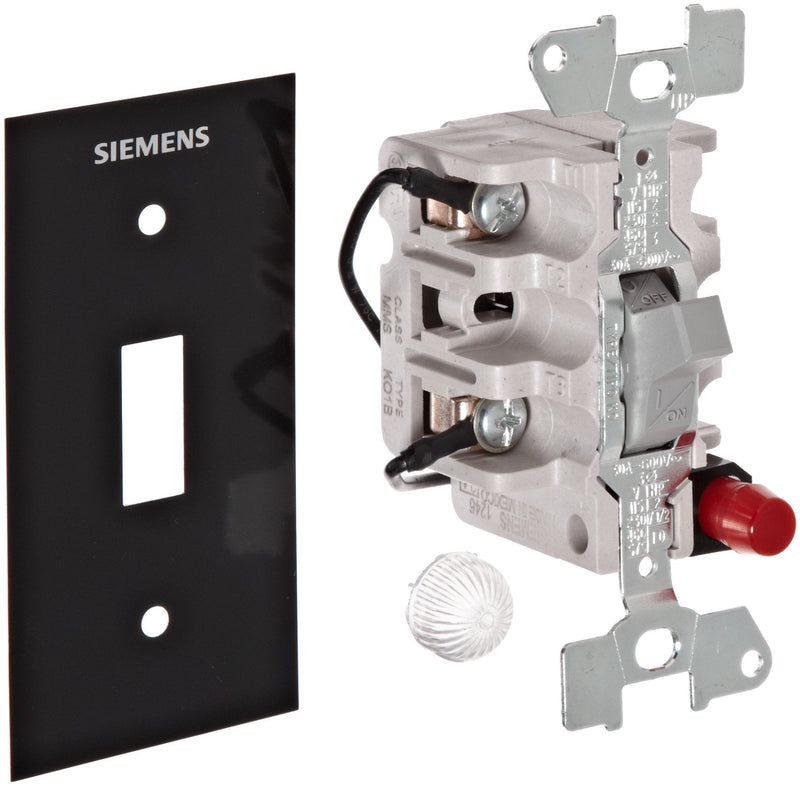 [Australia - AusPower] - Siemens MMSK01B Fractional HP Switch, Single and 3 Phase, Open Type, Toggle Operator Type, Red Pilot Light 230VAC Switch Feature, 2 Poles 