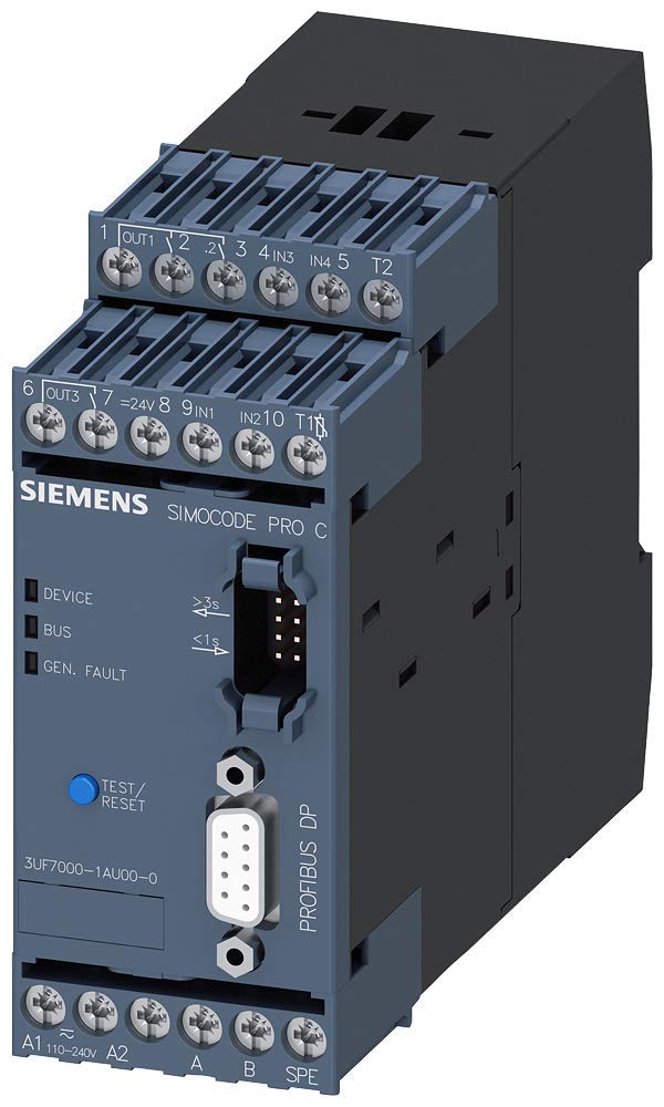 [Australia - AusPower] - Siemens 3UF7 010-1AU00-0 Motor Control Device, SIMOCODE Pro V, 110-240VAC/VDC 