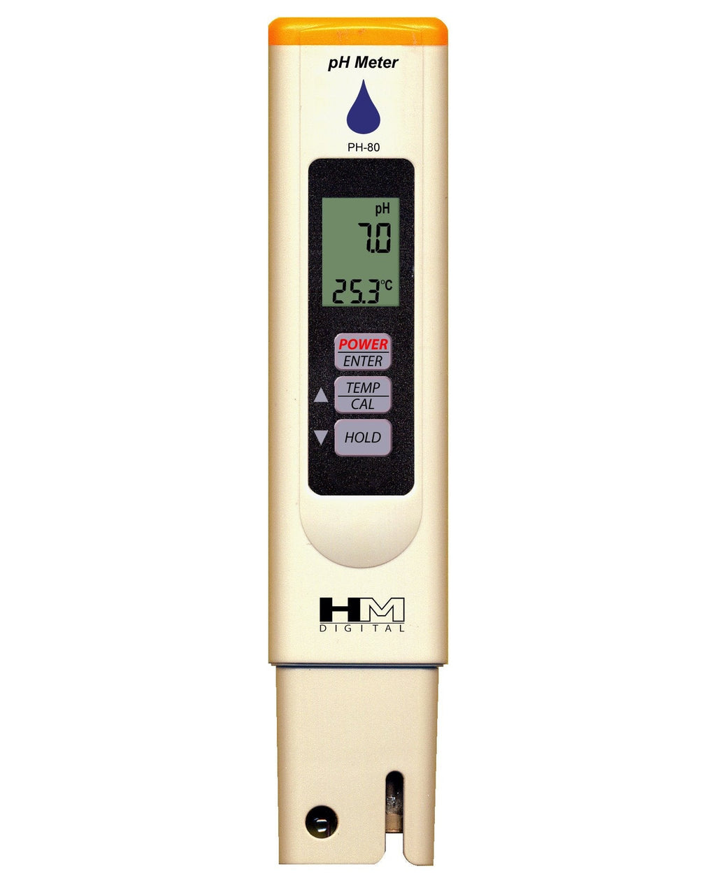 [Australia - AusPower] - HM Digital HMPH80 HMDPHM80 Digital pH/Temperature Meter, 0.0-14.0 0.1 Resolution, Purple 