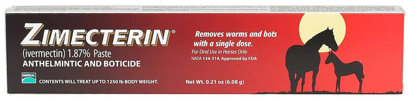 [Australia - AusPower] - RJ matthews Merial Zimecterin Horse Dewormers Tube 