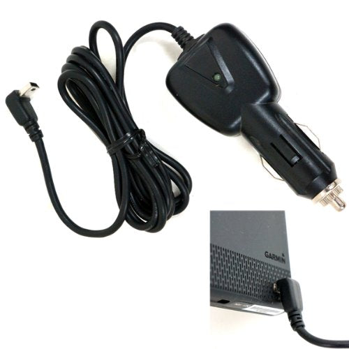 [Australia - AusPower] - ChargerCity 12v Vehicle Power Cable Car Charger Adapter with L Shape Connect for Garmin DriveAssist DriveLuxe DriveSMart Drive 50 50LM 50LMT 60 60LM 60LMT 70 70LMT Dash Cam 10 20 30 35 GPS 