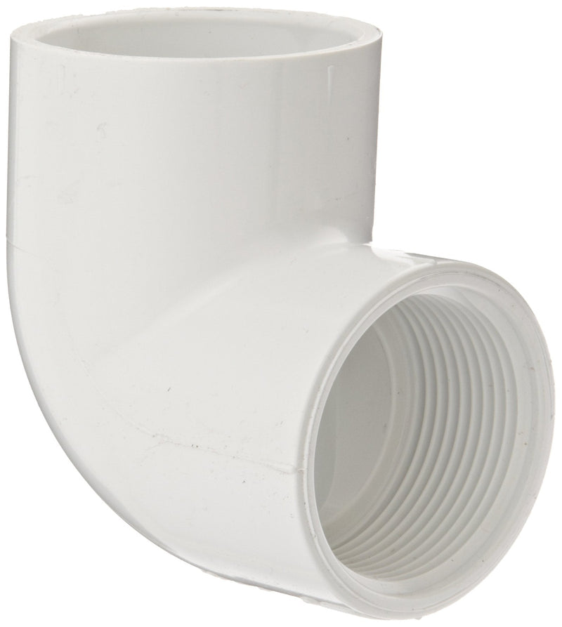[Australia - AusPower] - Spears 407 Series PVC Pipe Fitting, 90 Degree Elbow, Schedule 40, White, 3/4" Socket x NPT Female 0.75 Inch 1 