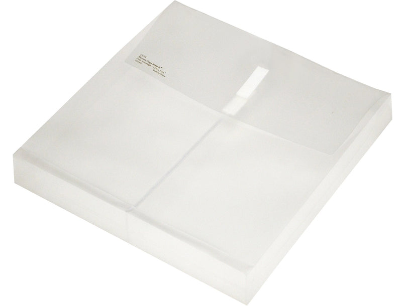 [Australia - AusPower] - Lion Vel-Close-R Clear Poly envelopes with Gusset, 12 x 12 Inches, 6 EA/Pack, 1 Pack (22060-CR) 12x12 inches Top/Side 
