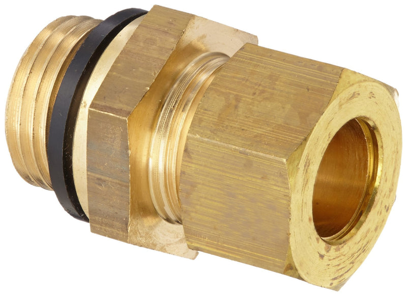 [Australia - AusPower] - Legris 0101 14 21 Brass Compression Tube Fitting with pre- Assembled Washer, Adaptor, 14 mm Tube OD x 1/2" BSPP Male 
