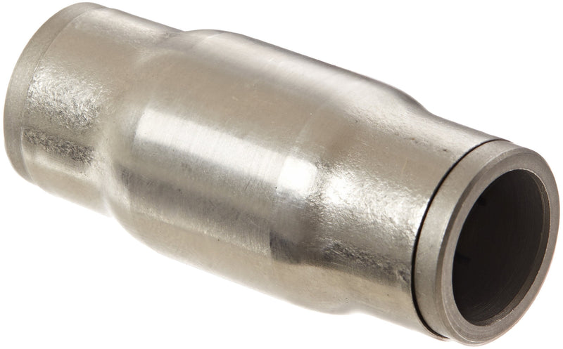 [Australia - AusPower] - Legris 3806 62 00 Stainless Steel 316 Push-to-Connect Fitting, Inline Union, 1/2" Tube OD 0.5 Inch 