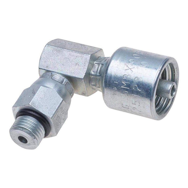 [Australia - AusPower] - Gates G25123-0406 Male O-Ring Boss Swivel - 90 Block (MegaCrimp) 