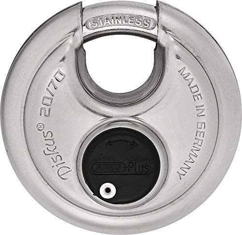 [Australia - AusPower] - ABUS 20/70 Diskus Stainless Steel Padlock with 3/8" Shackle, Keyed Different, Made in Germany KD 