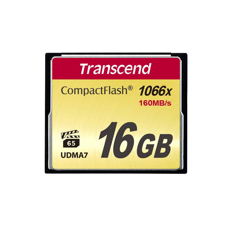 [Australia - AusPower] - Transcend 16GB CompactFlash Memory Card 1000x (TS16GCF1000) 16 GB 