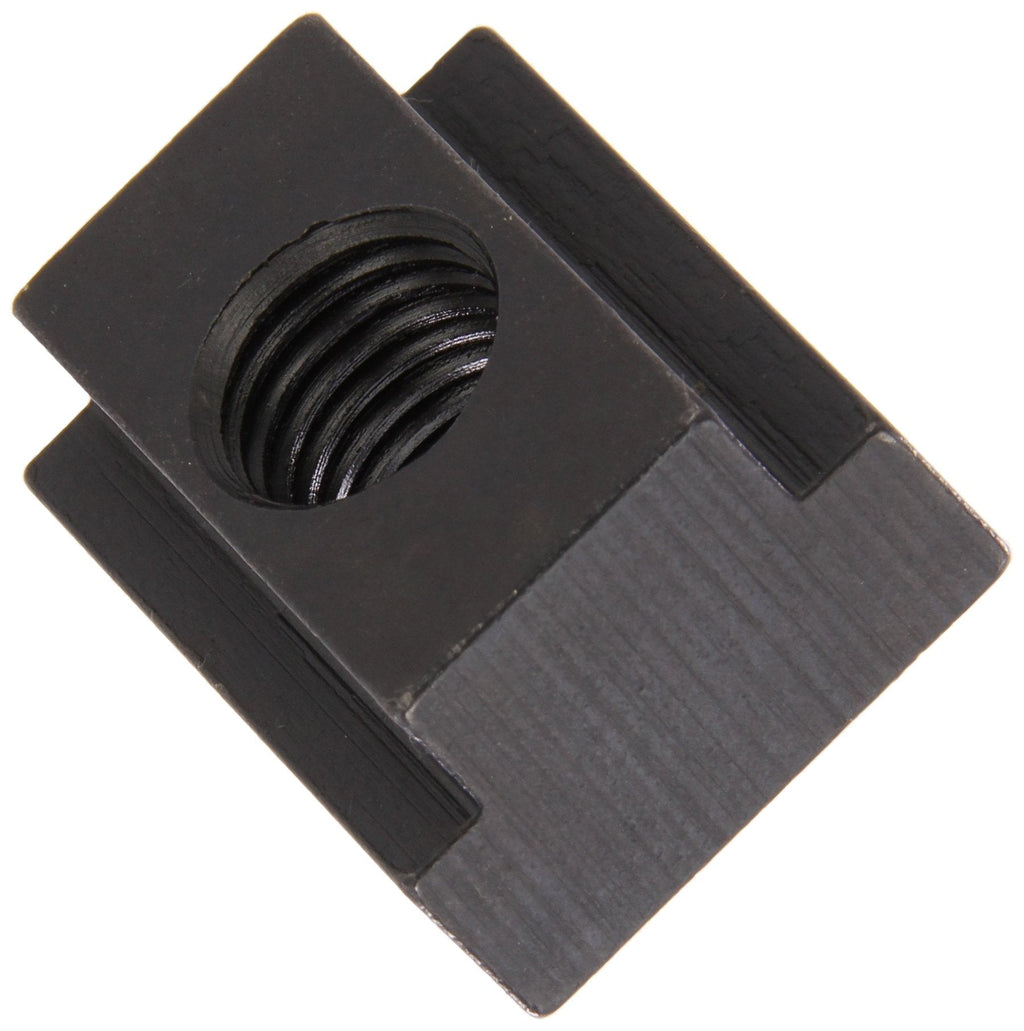[Australia - AusPower] - Te-Co 41406T Black Oxide 1018 Steel Tapped Through T-Slot Nut, 3/8"-16 TPI, 5/8" Height x 7/8" Width x 9/16" Table Slot (Pack of 5) 