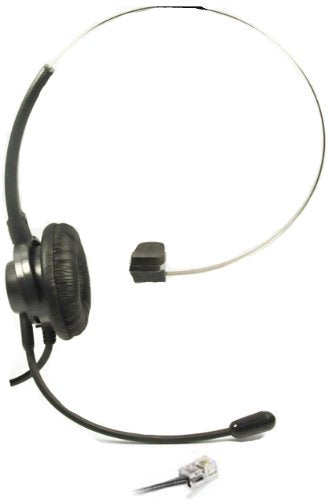 [Australia - AusPower] - Call Center Headset Headphones Ear Phone + Adjustable Volume + Mute Control for Polycom SoundPoint IP Phone Series, Models 300 301 430 500 501 550 600 601 650 IP Telephone 