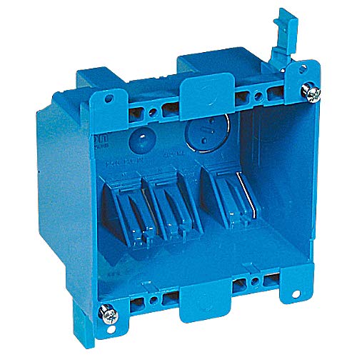 [Australia - AusPower] - Carlon B225R-UPC Switch/Outlet Box, Old Work, 2 Gang, Blue 3 Pack, 2" 