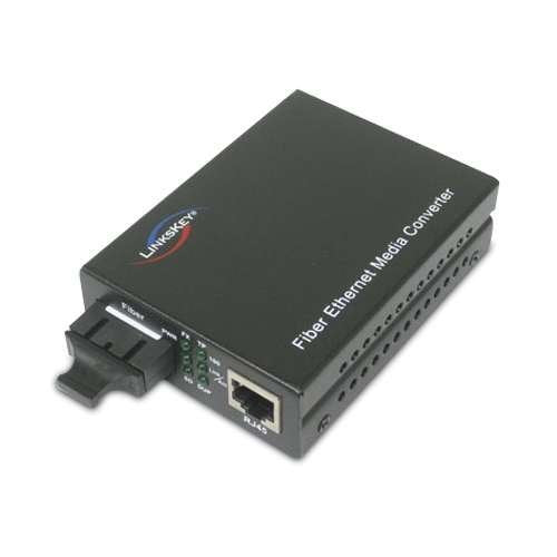 [Australia - AusPower] - Linkskey 100TX to 100FX Single-Mode SC Fiber Converter (LKS-FCS22C-60) Fast Ethernet 60 km 