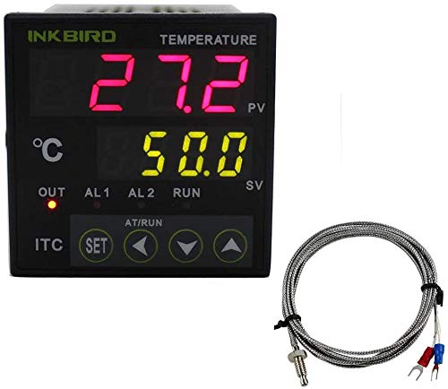 [Australia - AusPower] - Inkbird Dual Digital PID Temperature Controller 2 Relay Output 100-240V ITC-100VH+ K sensor 