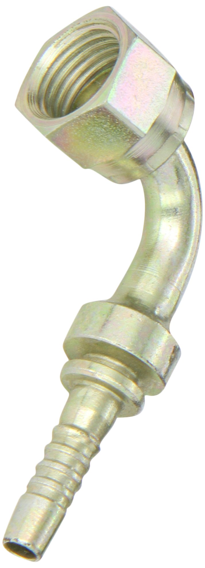 [Australia - AusPower] - Aeroquip 1SA4FRB4 Carbon Steel Global Crimp Hose Fitting Female ORS Swivel, 90 Degree Elbow, 1/4" Hose ID, 1/4" Tube Size 