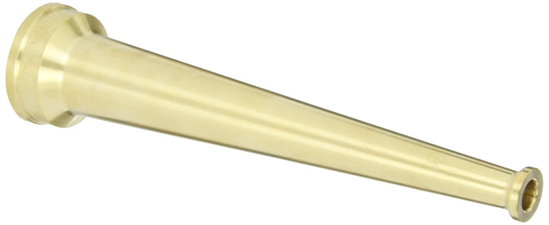 [Australia - AusPower] - Dixon Valve BN15F Brass Fire Equipment, Plain Hose Nozzle, 1-1/2" NST (NH), 10" Length, 1/2" Orifice 