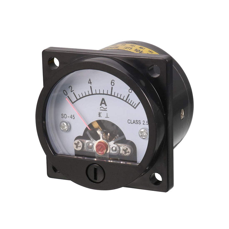 [Australia - AusPower] - uxcell Class 2.5 Accuracy AC 0-10A Round Analog Panel Meter Ammeter Black 