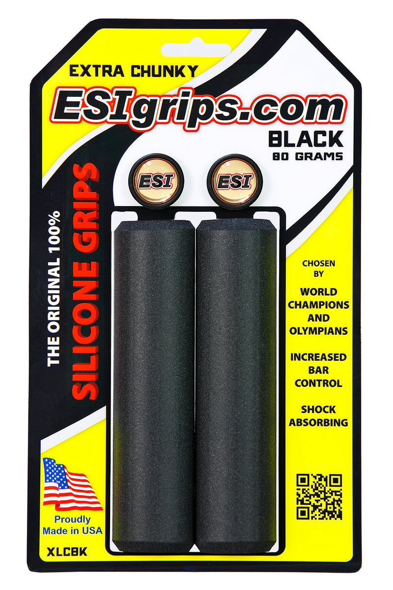 [Australia - AusPower] - ESI Grips Extra Chunky MTB Grip, Black, one Size (XLCBK) 