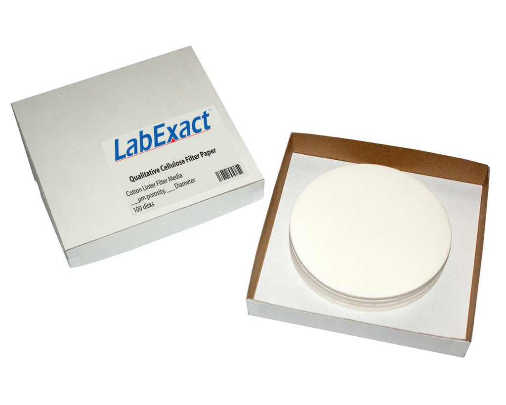 [Australia - AusPower] - LabExact 1200051 Grade CFP1 Qualitative Cellulose Filter Paper, 11.0µm, 12.5cm (Pack of 100) 
