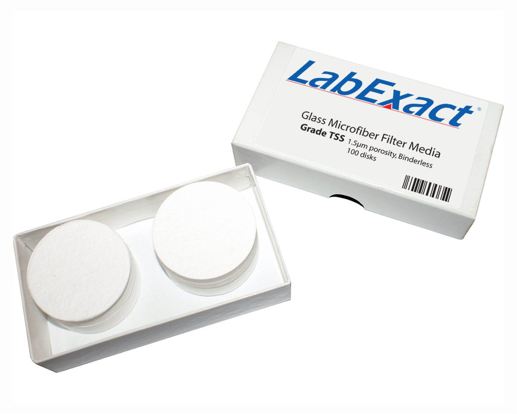 [Australia - AusPower] - LabExact 1200144 Grade TSS Glass Microfiber Filter, Binderless Borosilicate Glass, 1.5µm, 3.7cm (Pack of 100) 
