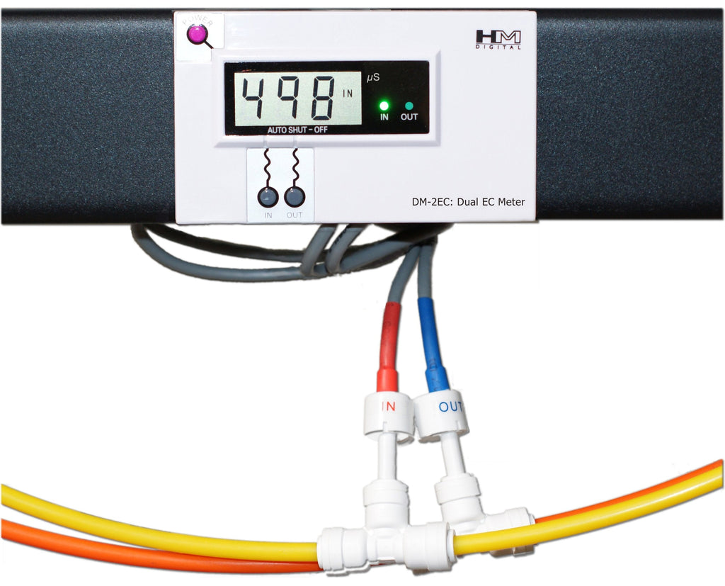 [Australia - AusPower] - HM Digital DM-2EC Commercial In-Line Dual EC Monitor, 0-9990 µS Range, +/- 2% Readout Accuracy 