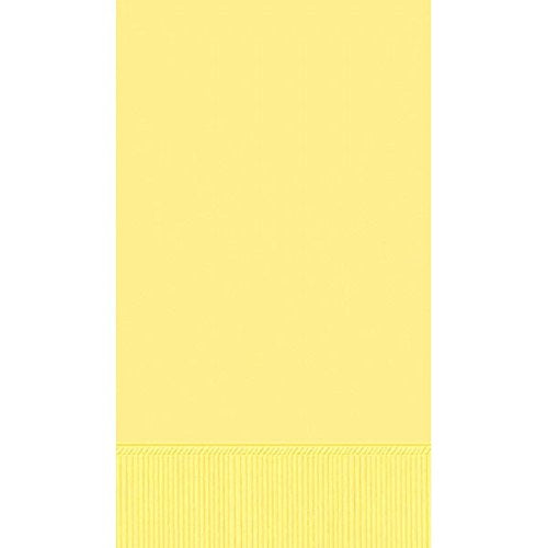 [Australia - AusPower] - Light Yellow 3-Ply Guest Towels | Pack of 16 | Party Supply 