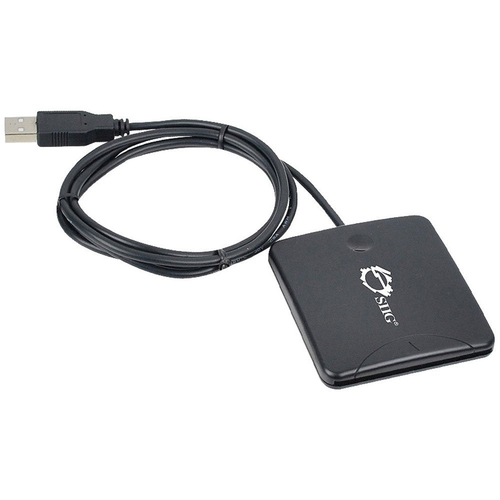 [Australia - AusPower] - SIIG USB 2.0 Smart Card Reader (JU-CR0012-S1),Black 