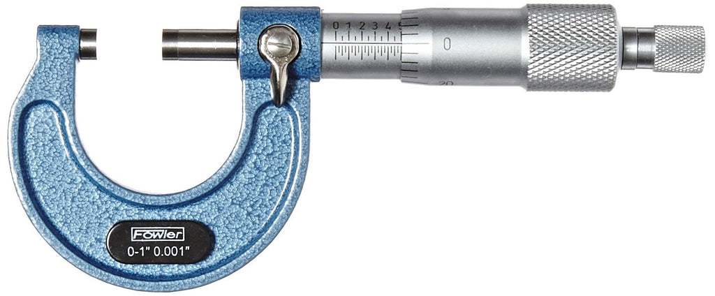 [Australia - AusPower] - Fowler 52-253-101-1 Outside Micrometer with Ratchet Stop Thimble with 0-1" Measuring Range 