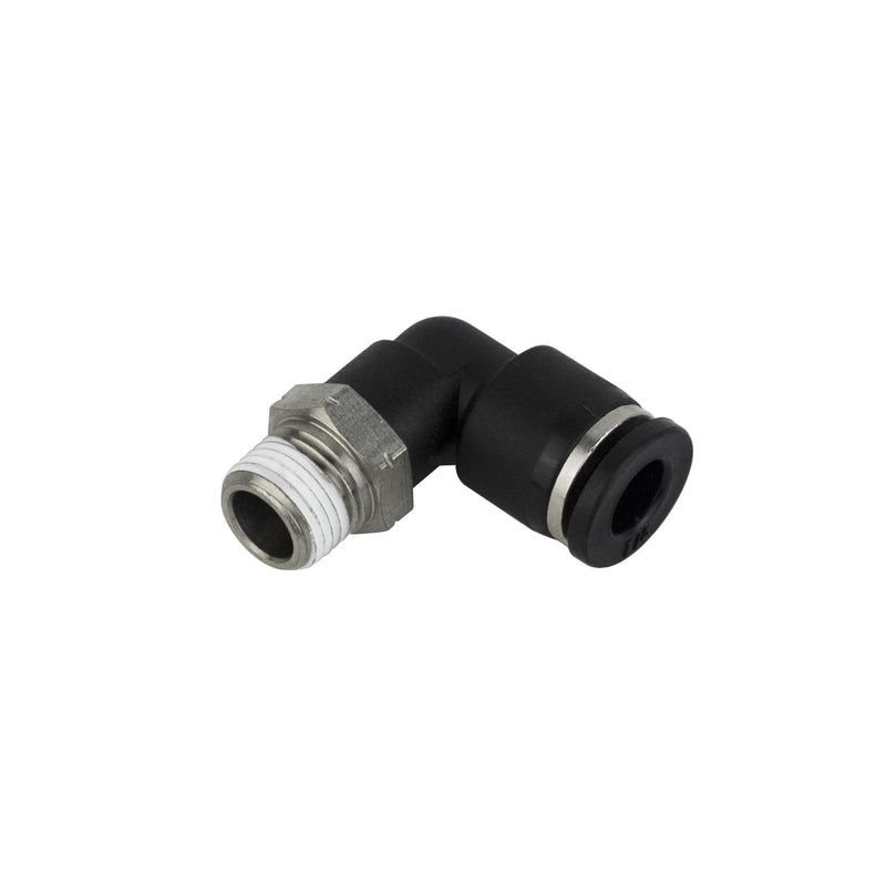 [Australia - AusPower] - PneumaticPlus PL-3/8-N4 Push to Connect Tube Fitting, Male Elbow - 3/8" Tube OD x 1/2" NPT Thread (Pack of 10) 