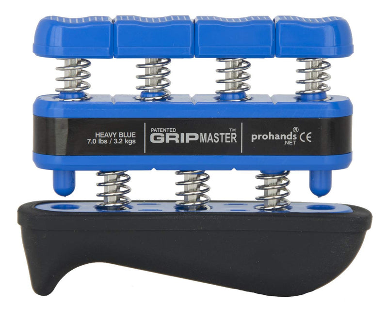[Australia - AusPower] - Prohands Gripmaster Rehab Hand Exerciser, Finger Exerciser (Hand Grip Strengthener), Spring-Loaded, Finger-Piston System, Added Palm Cushion, (7 lb Heavy Tension, Blue-Gripmaster Rehab) 7 Pound (Heavy Tension) Blue - Gripmaster Rehab 