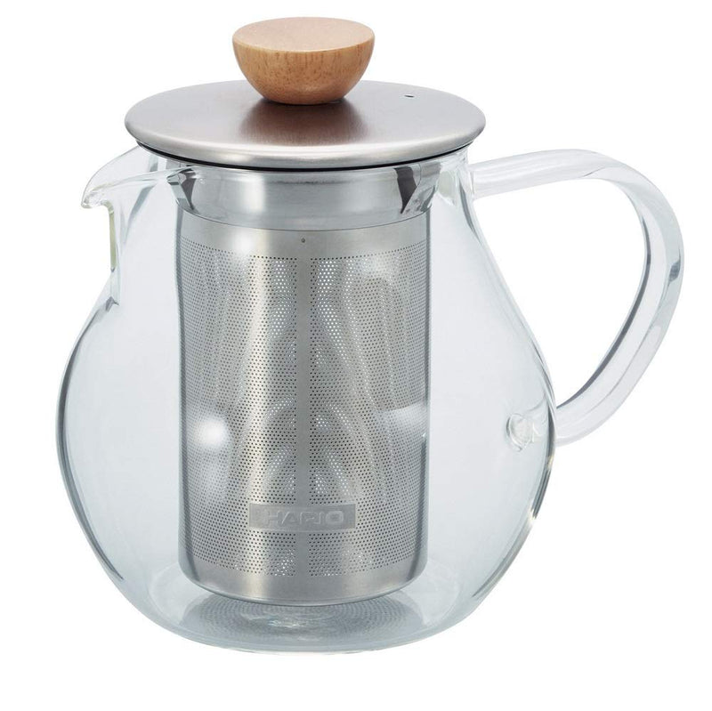 [Australia - AusPower] - Hario Tea Pitcher with Stainless Steel Filter, 450ml, Clear 450 ml 