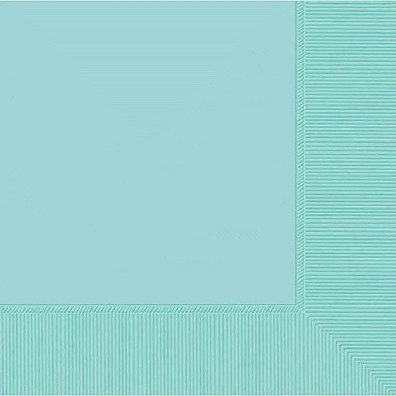 [Australia - AusPower] - Robin's Egg Blue 2-Ply Luncheon Napkins - 6 1/2" x 6 1/2", 40 Ct 