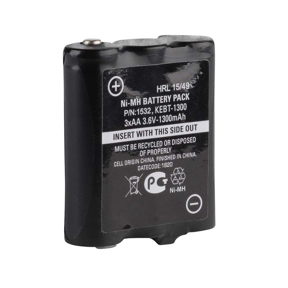[Australia - AusPower] - Motorola 1532 1300 mAh NiMH Rechargeable High-Capacity Battery Pack (Black) 