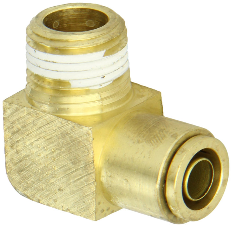 [Australia - AusPower] - Eaton Weatherhead 1869X8X8 Brass CA360 D.O.T. Air Brake Tube Fitting, 90 Degree Elbow, 1/2" NPT Male x 1/2" Tube OD 