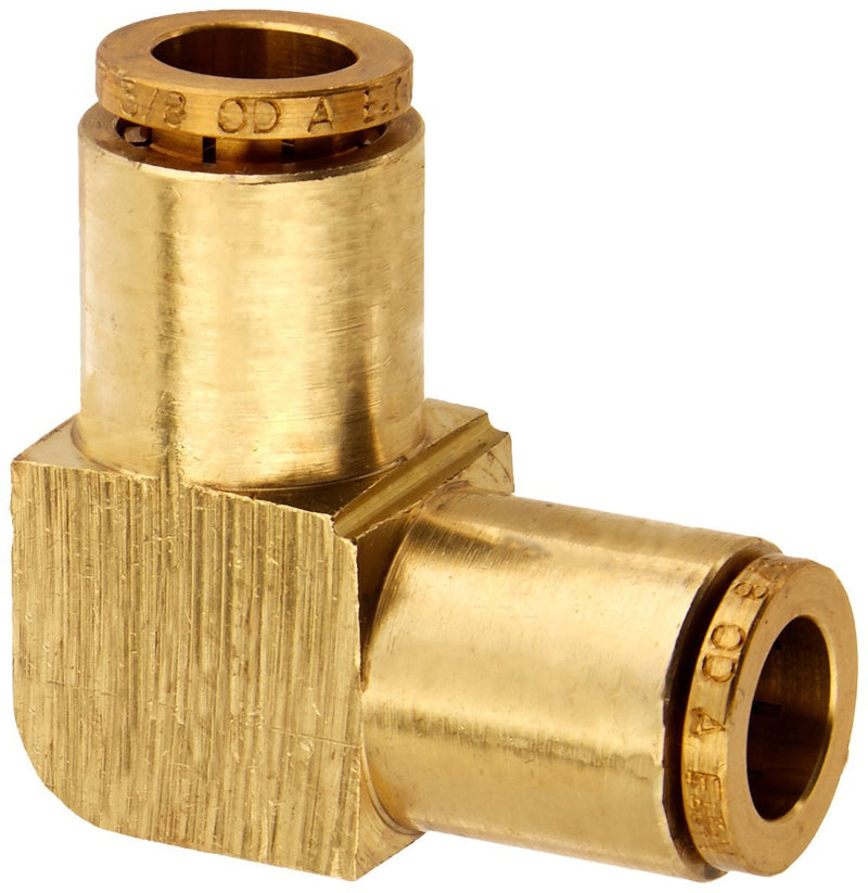 [Australia - AusPower] - Eaton Weatherhead 1865X6 Brass CA360 D.O.T. Air Brake Tube Fitting, 90 Degree Union Elbow, 3/8" Tube OD 