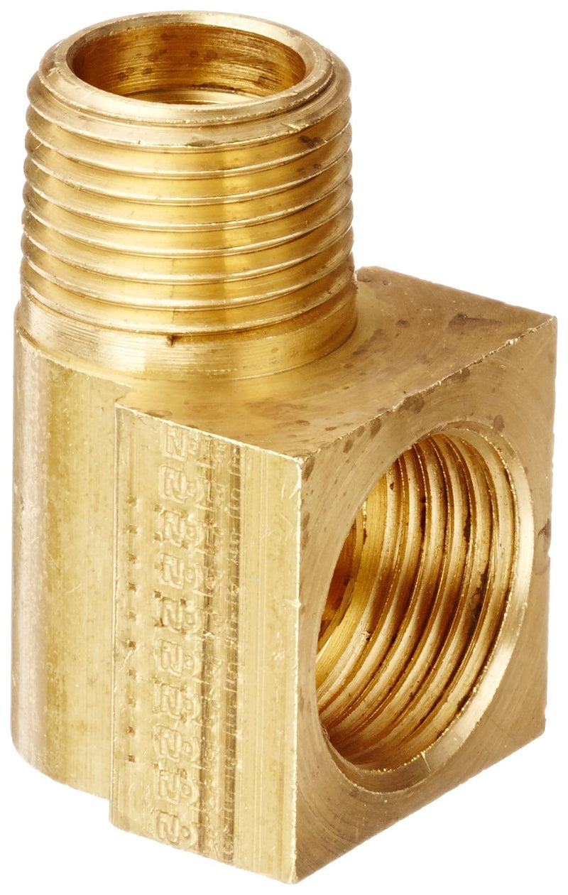 [Australia - AusPower] - Eaton Weatherhead 402X8 Brass CA360 Inverted Flare Brass Fitting, 90 Degree Elbow, 3/8" NPT Male x 1/2" Tube OD 