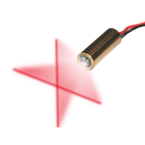 [Australia - AusPower] - Quarton Laser Module VLM-650-29 LPT Red Cross Line Laser Module (Line-width optimize at short distance) 