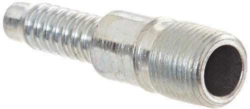 [Australia - AusPower] - Campbell Fittings HAPS-2 Plated Steel Hose Fitting, Combination Nipple, 1/2" Hose ID, Threaded NPT 0.5 Inch 