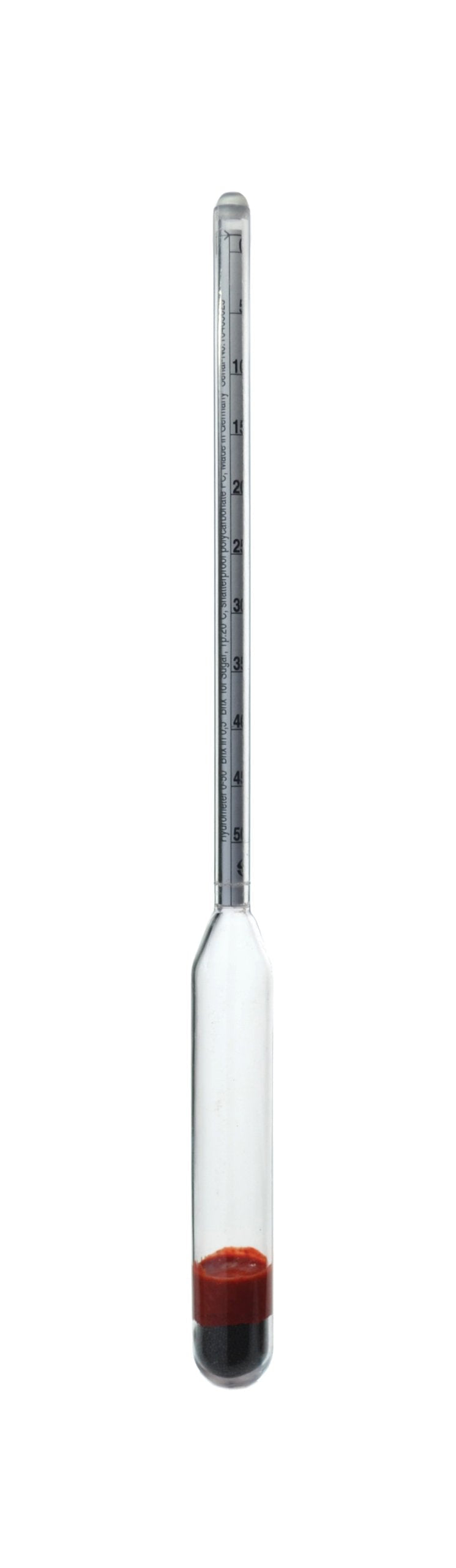 [Australia - AusPower] - Thermco ACC8540PC Specific Gravity Plain Form Polycarbonate Hydrometers, 1.000 to 1.220 Range, 0.002 Division, 300mm Length 
