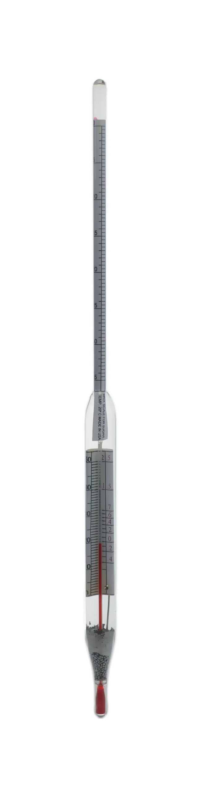 [Australia - AusPower] - Thermco GW2511X Plain Form Salt Brine Hydrometer, Sodium Chloride % by Weight, 0 to 26.5% Range, 0.5° Division 