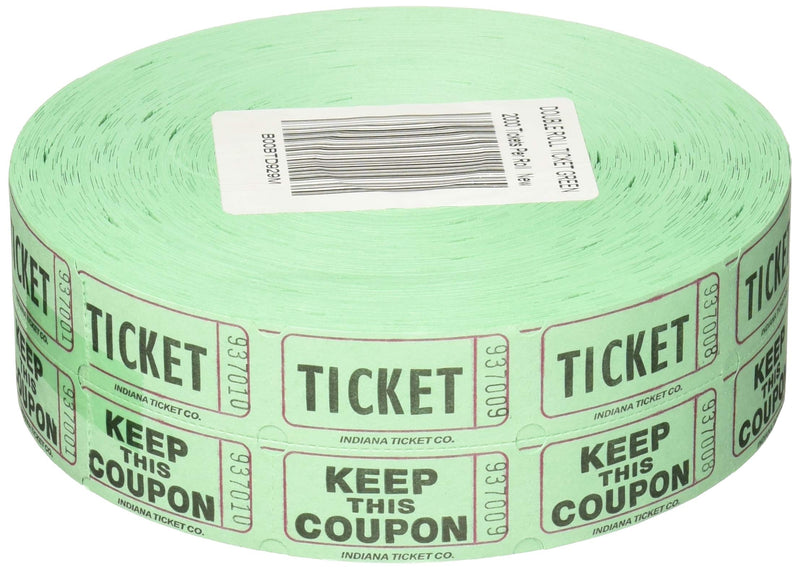 [Australia - AusPower] - Raffle Tickets 2000 per Roll 50/50: Green 