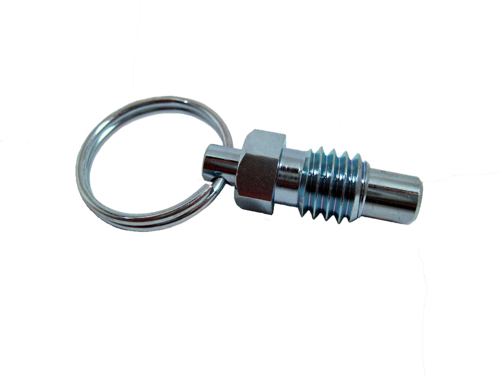 [Australia - AusPower] - SPRP Series Steel Non Lock-Out Type Inch Size Stubby Hand Retractable Spring Plunger with Pull Ring, 1/4"-20 Thread Size, 0.31" Thread Length 