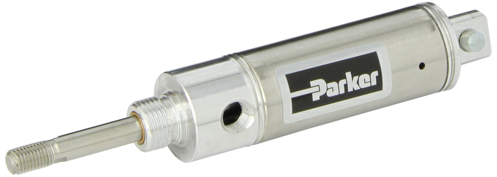 [Australia - AusPower] - Parker 1.06RPSR01.0 Stainless Steel Air Cylinder, Round Body, Single Acting, Spring Extend, Pivot & Nose Mount, Non-cushioned, 1-1/16 inches Bore, 1 inches Stroke, 5/16 inches Rod OD, 1/8" NPT Port 