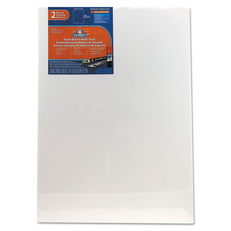 [Australia - AusPower] - Elmer's Foam Board Multi-Pack, 18 x 24 Inches, 3/16 Inch Thickness, White, 2 Count 