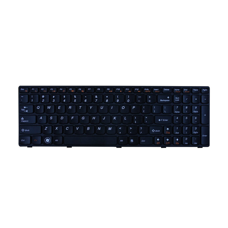 [Australia - AusPower] - ACOMPATIBLE Keyboard for Lenovo IdeaPad Z570 Z575 V570 B570 B570A B570G B575 V570C Series Black Keys Black Frame US Layout 