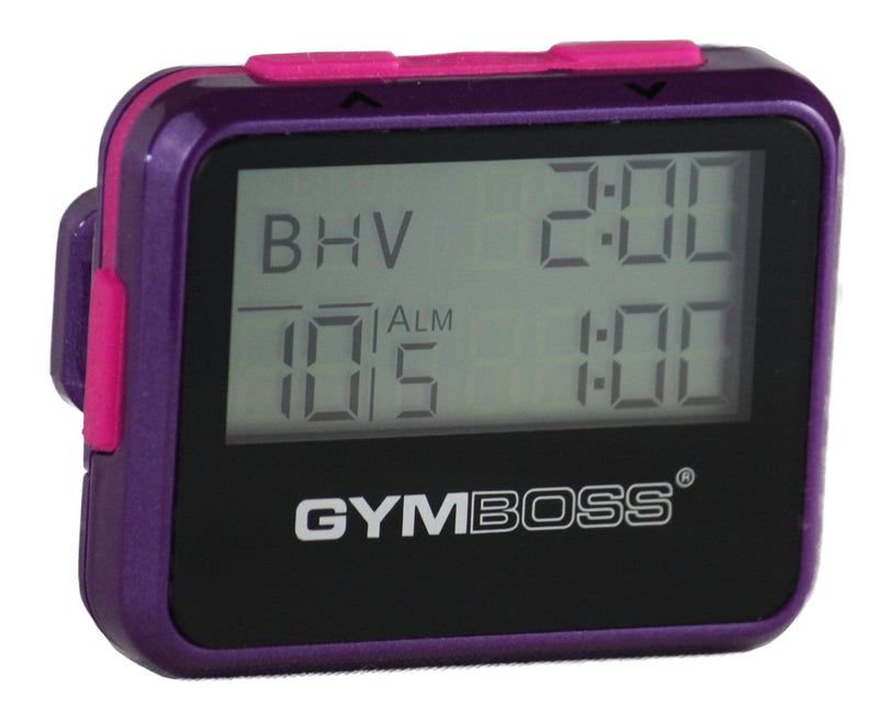 [Australia - AusPower] - Gymboss Interval Timer and Stopwatch - Violet / Pink Metallic Gloss 