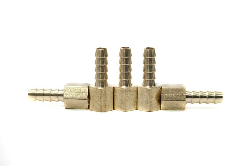 [Australia - AusPower] - LTWFITTING Brass Fitting Coupler 1/4-Inch Hose Barb x 1/8-Inch Female NPT Fuel Water(Pack of 5) 