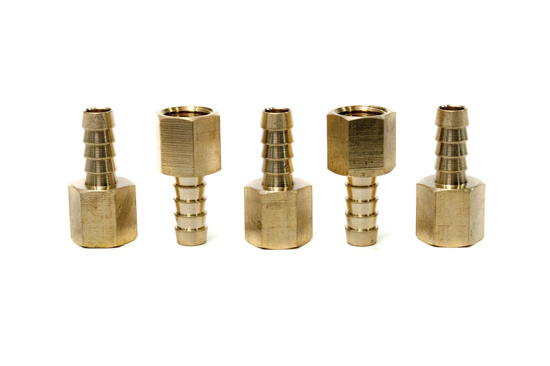 [Australia - AusPower] - LTWFITTING Brass Fitting Coupler 5/16-Inch Hose Barb x 1/4-Inch Female NPT Fuel Water Boat(Pack of 5) 