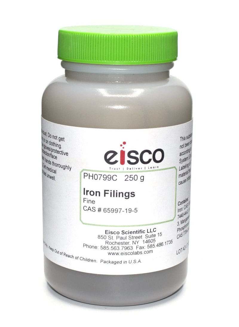 [Australia - AusPower] - Fine Iron Filings for The Study of Magnetism, 250g - Eisco Labs - Made in The USA 