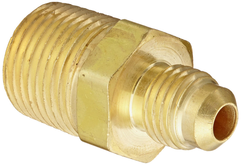 [Australia - AusPower] - Eaton Aeroquip 2000-6-4B Brass Flared Tube Fitting, Adapter, 1/4" Male SAE 45 Degree x 3/8" Male Pipe Thread 