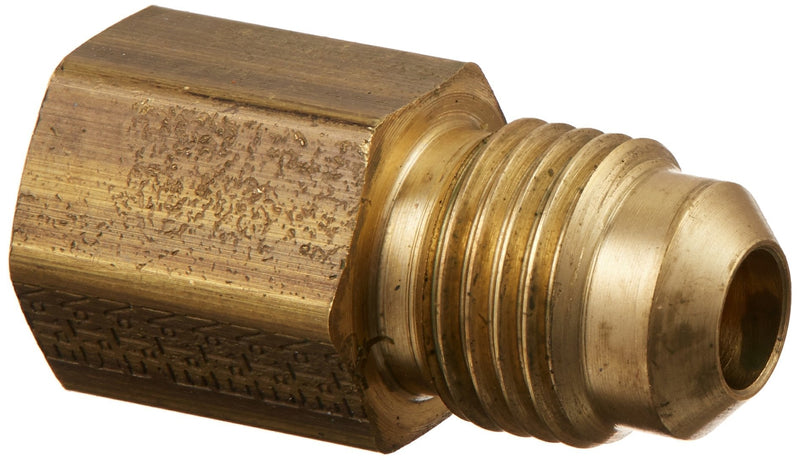 [Australia - AusPower] - Eaton Aeroquip 2001-2-5B Brass Flared Tube Fitting, Adapter, 1/2" Male SAE 45 Degree x 1/8" Female Pipe Thread 